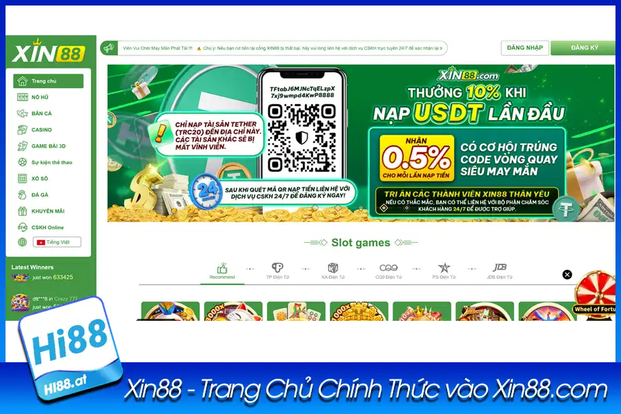 Xin88 Trang Chu Chinh Thuc vao Xin88s